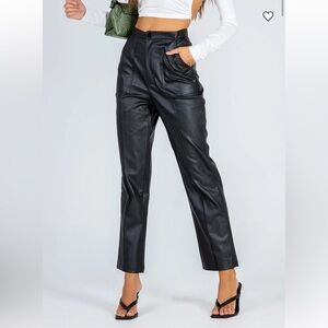 Princess Polly Encore Faux Leather Pants Size 2